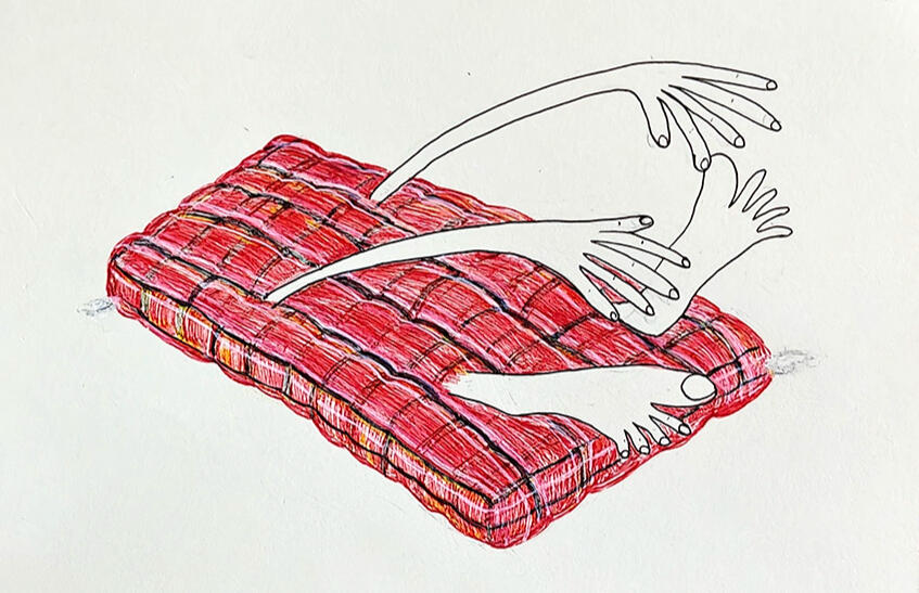 No escape 8 x 5.6 inches | Pen on paper | 2025